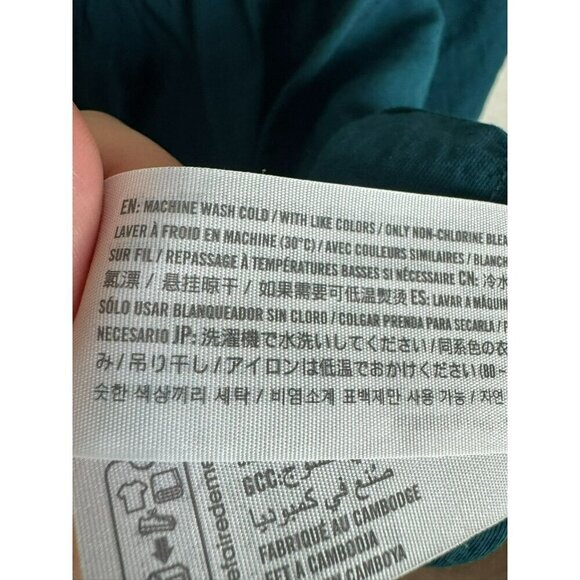 Abercrombie Fitch women's puff sleeve top Size XS Blue Green Feminine Flowy - Picture 12 of 12